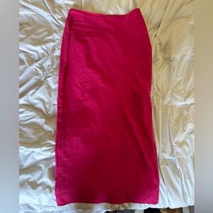Pink maxi skirt